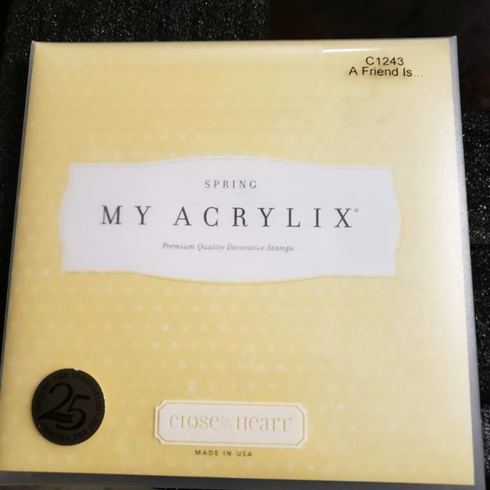 New My Acrylix A Friend Is Close to My Heart Acrylic Decorative Stamps  C1243